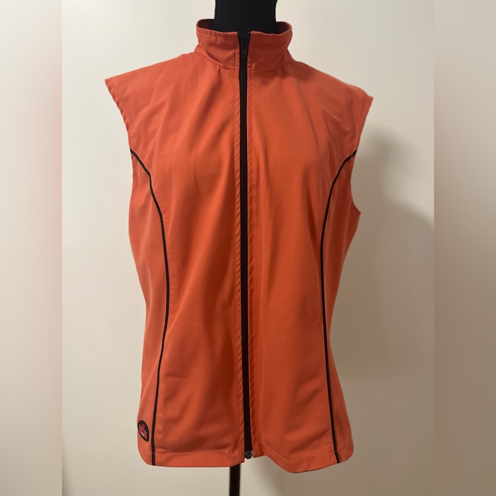 Orange Sleeveless Women's Golf Vest